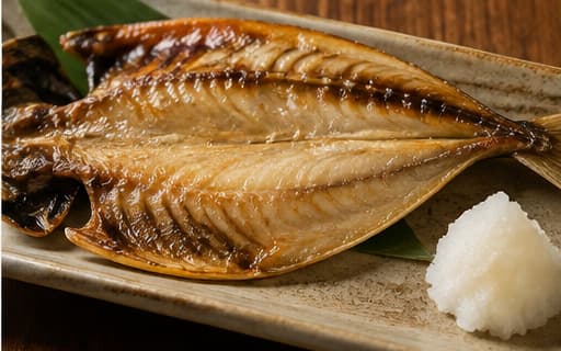 アジの塩焼き