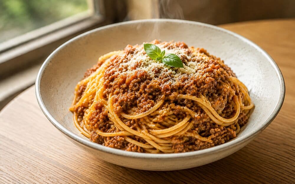 ミートソースパスタ