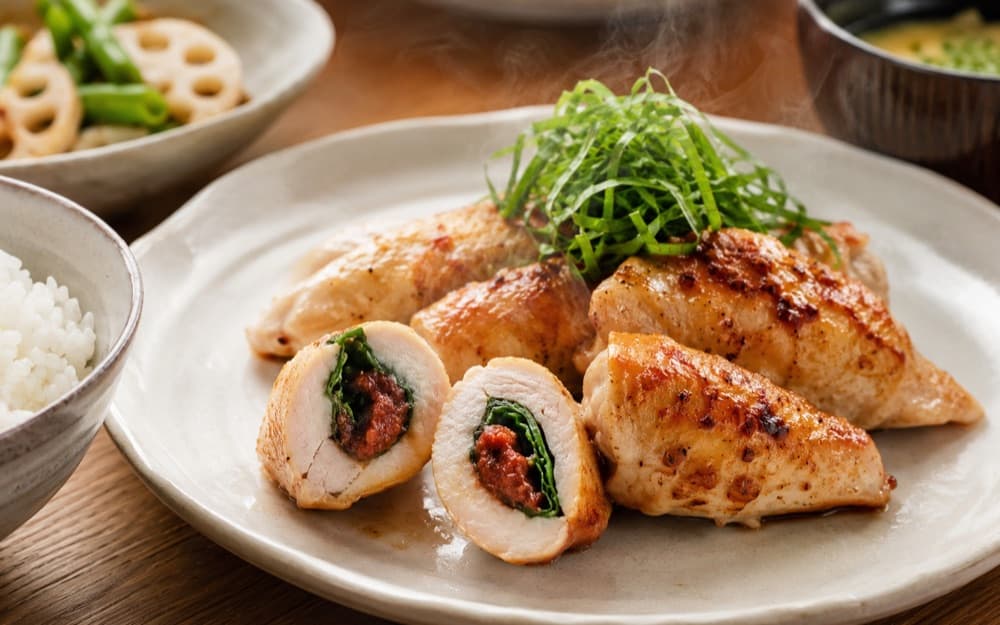 ささみの梅しそ焼き